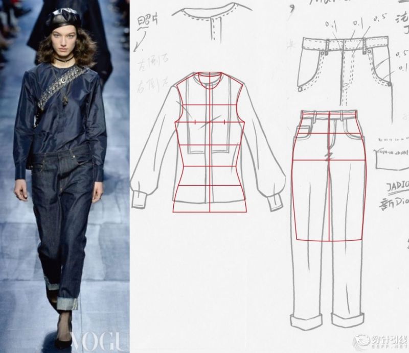 服裝款式圖 - Christian Dior2017秋冬RTW時裝發(fā)布秀