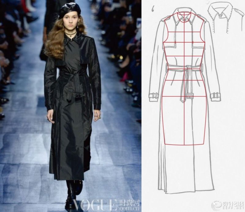 服裝款式圖 - Christian Dior2017秋冬RTW時裝發(fā)布秀
